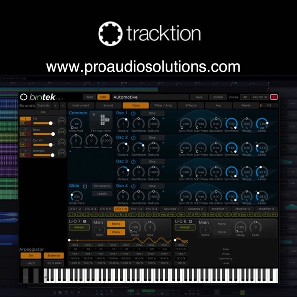 Tracktion BioTek-2-W/Arachnid-Exp Organic Synthesizer Plug-In (Download)