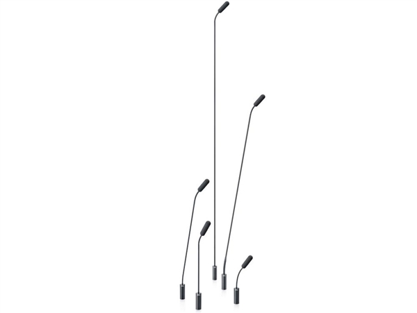 DPA SC4098-BX-FJS, d:screet Super Cardioid Podium/hanging, Microdot, Floor Stand Top Gooseneck Only 75cm, Black