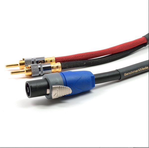 Benchmark Canare 4S11 Speaker Cables NL2 Speakon to locking banana Starquad 10f