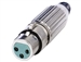 Switchcraft AAA7FZ - AAA Series 7 Pin XLR Female Cable Mount, Silver Pins / Nickel Metal - Bulk