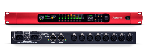 Focusrite RedNet MP8R 8-Channel Remote-Controlled Mic Pre and A/D for Dante