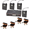 Galaxy Audio AS-1200 Band Pack Wireless In-Ear Monitor System with 4 Receivers & EB10 Earbuds (N: 518 to 542)