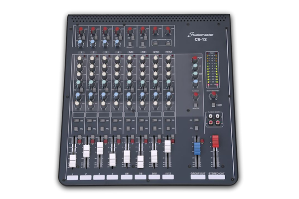 Studiomaster C6-12 12-Channel Compact Audio Mixer