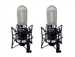 Cascade Microphones VIN-JET-L Stereo Pair (Black Body/Nickel Grill) w/ Lundahl Trans Long Ribbon Microphone