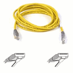 Rosewill Cat 6 Crossover Patch cable Yellow, beige boot 14 ft