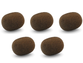 DPA DUA0568, Miniature Windscreens - 5pcs - Brown