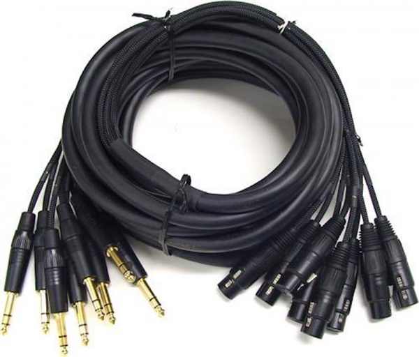 Mogami Gold 8 Trsxlrf 15 8 Ch 1 4 Trs To Xlrf Snake Cable 15 Ft Pro Audio Solutions