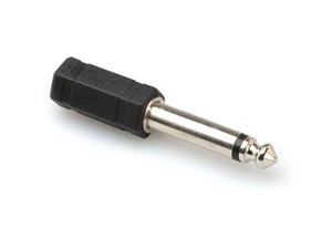 Hosa GPM-179 Adaptor - 1/8-inch (3.5mm) TRS Female to Mono 1/4-inch TS Male