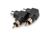 Hosa GRA-259 Adaptor - RCA Female to Right Angle RCA Female (2 pcs per pack)