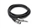 Hosa HXS-020 REAN XLR3F to 1/4 in TRS, 20 ft SINGLE Balanced Interconnect