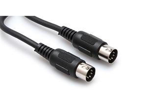 Hosa MID-315BK Midi Cable - 15 ft., Black