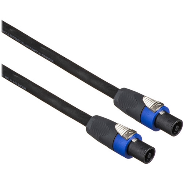 Whirlwind NL4-002 - Cable - Speaker, NL4 Speakon to NL4 Speakon, 2', 12 AWG, 4 conductor