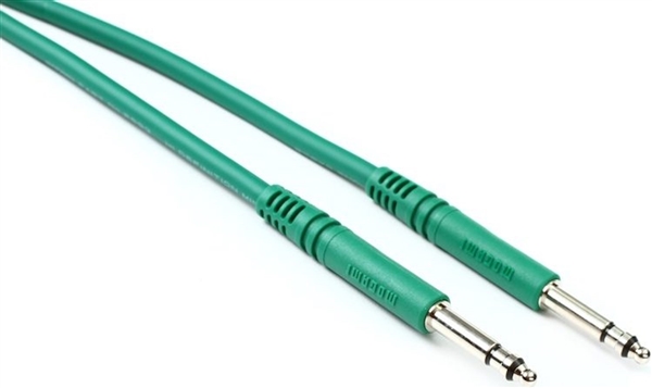 Mogami Patchcord GREEN, 12-in, TT to TT (Bantam) Per Each