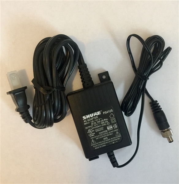 Shure PS41 In-Line Power Supply (120V AC) for Shure Wireless