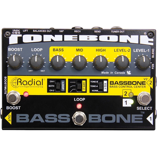 Radial Engineering Bass bone 2-channel Preamp with Built-in Direct Box