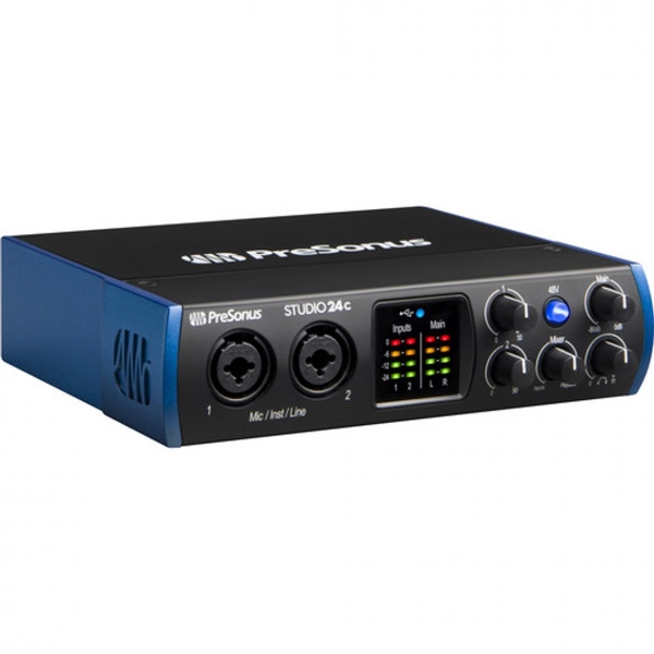 PreSonus Studio 24c 2x2 USB Type-C Audio/MIDI Interface