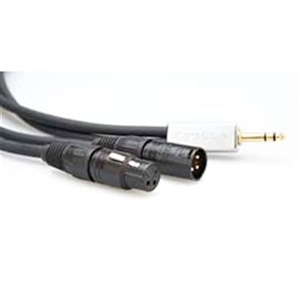 Zaolla ZSRC-203 Insert Cable. 1/4 TRS to XLRM/XLRF. 3 Ft.