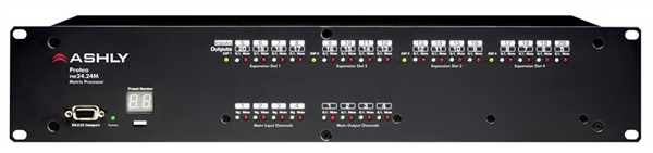 Ashly ne24.24M 12x8 Logic - Protea DSP Audio Matrix Processor 12-In x 8-Out with Logic Card